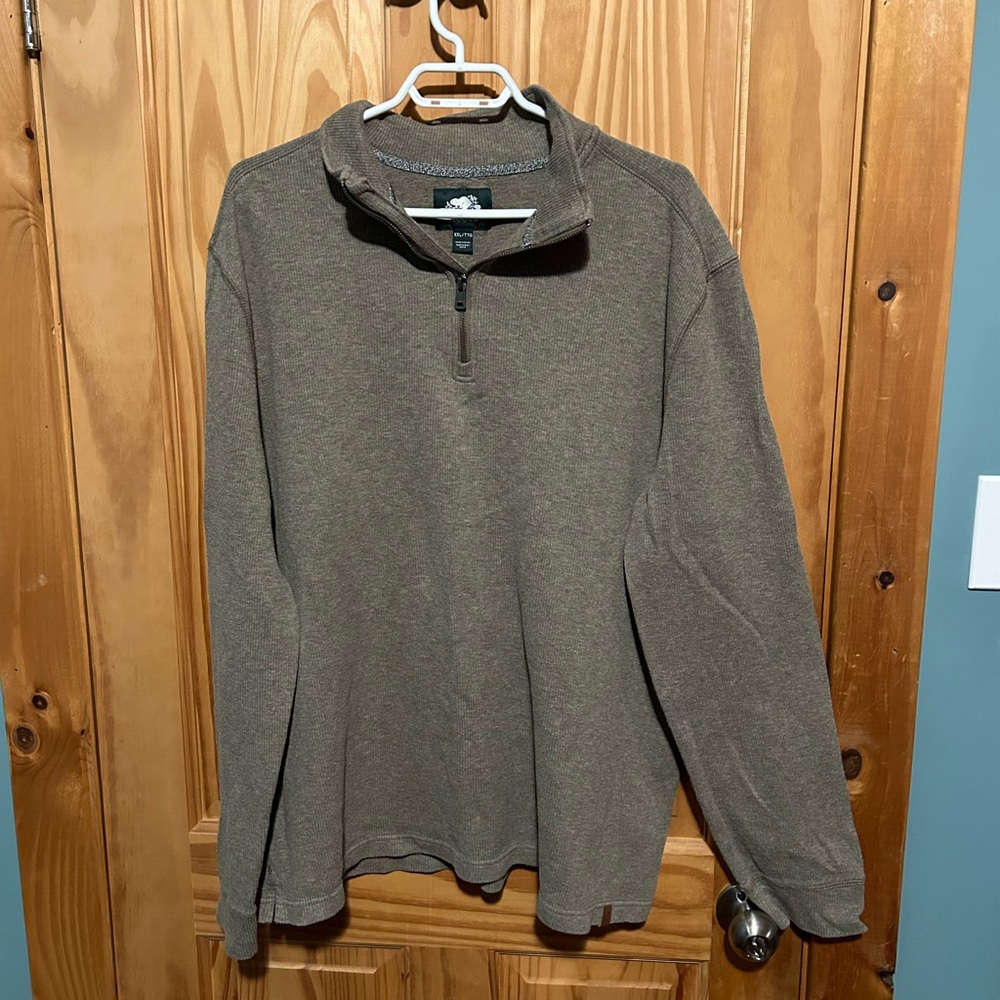 Roots Vintage Grey Quarter Zip Sweater Men’s XXL